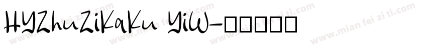 HYZhuZiKaKu YiW字体转换